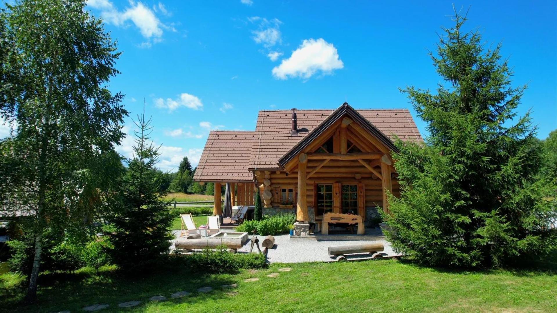 Kraljica Sume - Divjake Log Home Hlevci Exterior photo